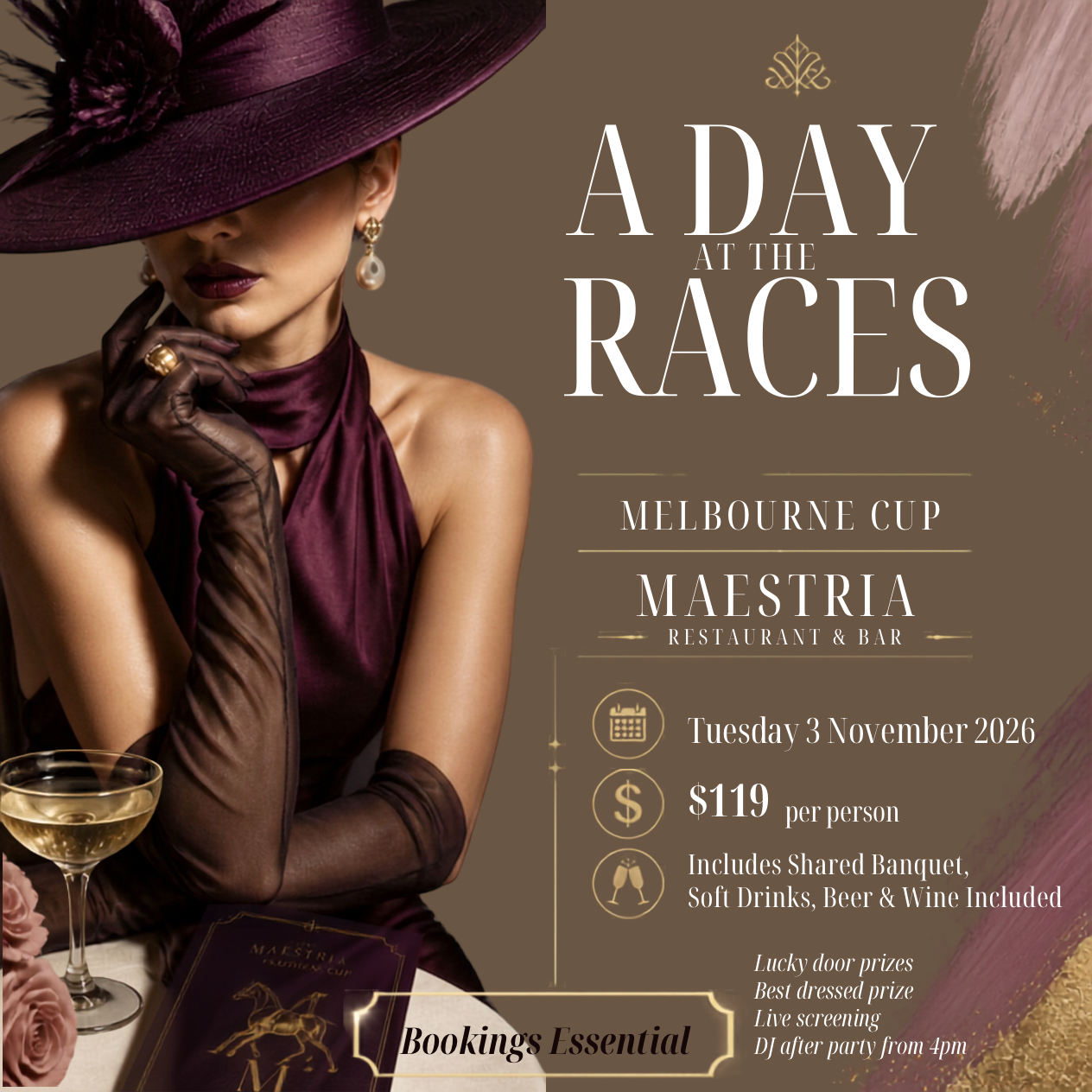Melbourne Cup event poster